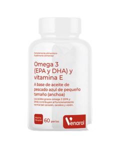 Omega-3 DHA EPA y Vitamina E 60caps Venarol Herbora