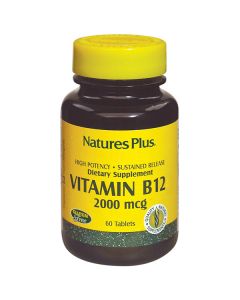 Vitamina-B12 2000Mcg SinGluten 60comp NatureS Plus