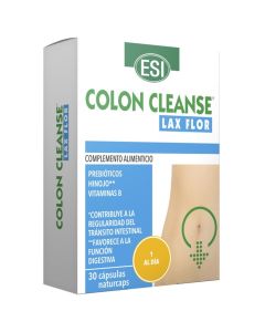 Colon Cleanse Lax Flor SinGluten Vegan 30caps Trepat-Diet-Esi