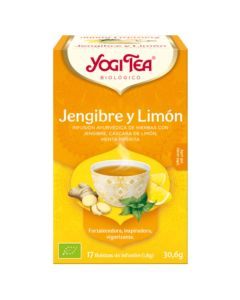 Infusion Jengibre y Limon SinGluten Bio Vegan 6cajasx17inf Yogi Tea