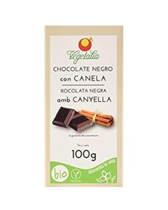 Chocolate Negro con Canela y Azucar Bio Vegan 100g Vegetalia