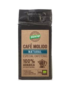 Cafe Molido Natural 100 Arabica Bio 250g Biocop