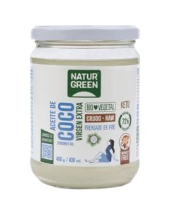 Aceite de Coco Virgen Extra Vegan Bio 430ml Natur-Green