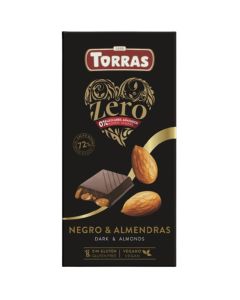 Chocolate Negro con Almendras SinGluten Vegan 150g Torras