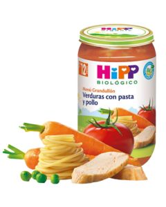 Potito Verduras Pasta Pollo 12M Bio 250g Hipp