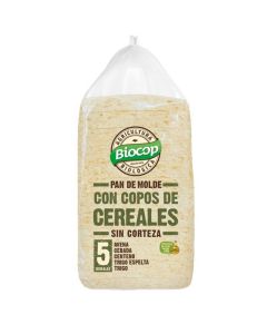 Pan Molde Copos de Cereales Sin Corteza Bio 300g Biocop