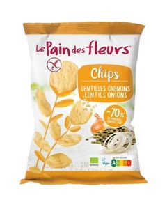 Chips Lentejas Cebolla SinGluten Eco 50g Le Pain des Fleurs