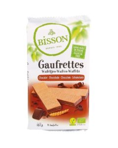 Galletas Gaufrettes Chocolate Eco Vegan 190g Bisson
