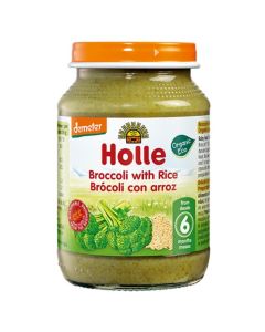 Potitos Brocoli con Arroz 4M SinGluten Bio 190g Holle