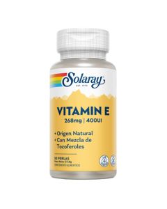 Vitamina E 400Ui 268Mg 50 Perlas Solaray