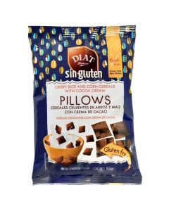 Pillows Cereales Crujientes Arroz y Maiz Crema Cacao SinGluten 150g Diat-Radisson