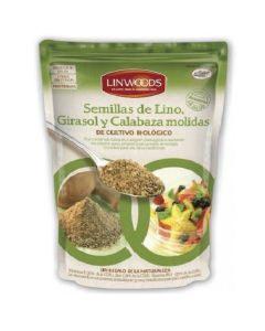 Semillas de Lino, Girasol y Calabaza Molidas SinGluten Bio Vegan 200g Linwoods