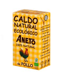 Caldo Natural de Pollo SinGluten Eco 1L Aneto