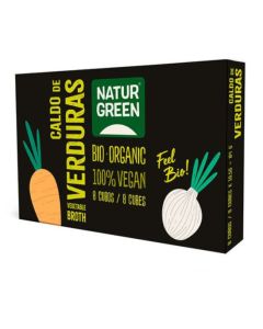 Cubitos Caldo de Verduras Bio Vegan 84g Natur-Green