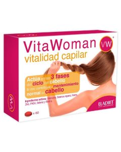 Vitawoman Vitalidad Capilar SinGluten 60comp Eladiet