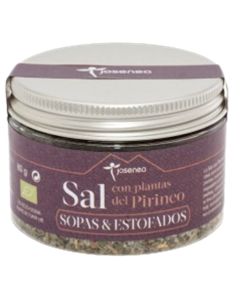 Tarro Sal Con Plantas Sopas Y Estofados Bio 80gr Josenea