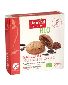 Galletas Rellenas de Cacao SinGluten Bio 200g Germinal