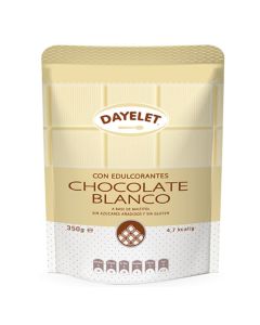 Chocolate Blanco en Gotas SinGluten SinAzucar 350g Dayelet