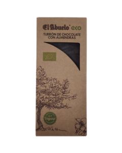 Turron Chocolate con Almendras Eco SinGluten 200g El Abuelo