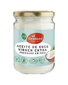 Aceite de Coco Virgen Extra Bio 400ml El Granero Integral