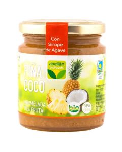 Mermelada Piña Coco Agave Bio 265g Abellan Biofoods