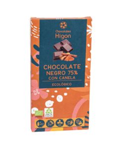 Chocolate Negro 75% Con Canela Eco 100g Chocolates Higon