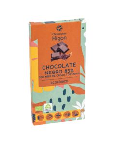 Chocolate Negro 85% Con Nibs De Cacao Eco 100g Chocolates Higon