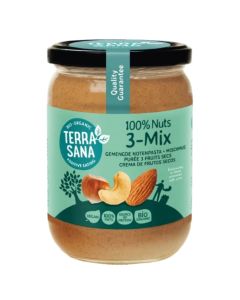 3Mix, Crema de Frutos Secos Sin Cacahuete Bio Vegan 500g Terrasana