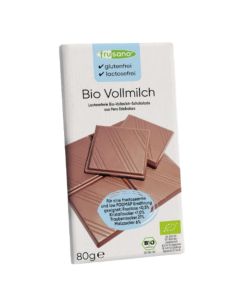 Chocolate Con Leche Bio 80g Frusano 